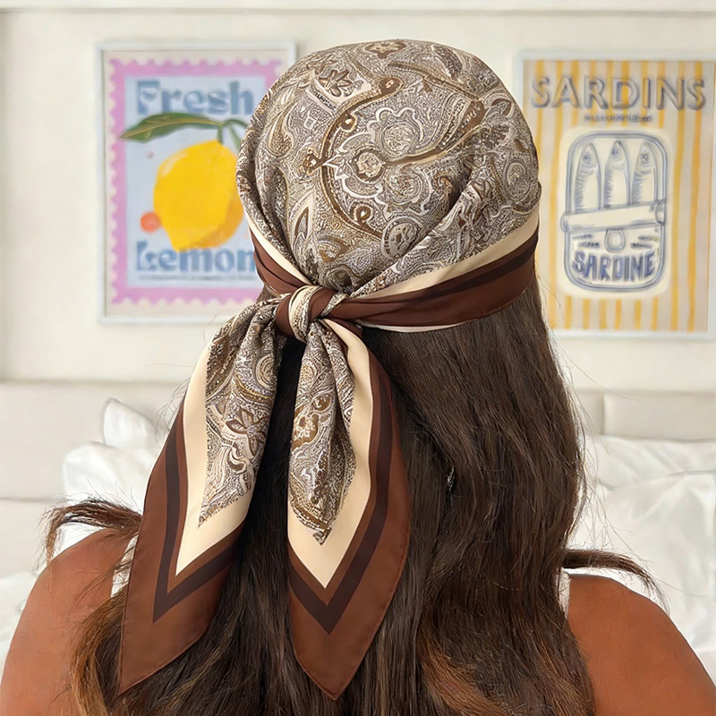 Women Bags Online - Luxury Women Silk Square Scarf Floral