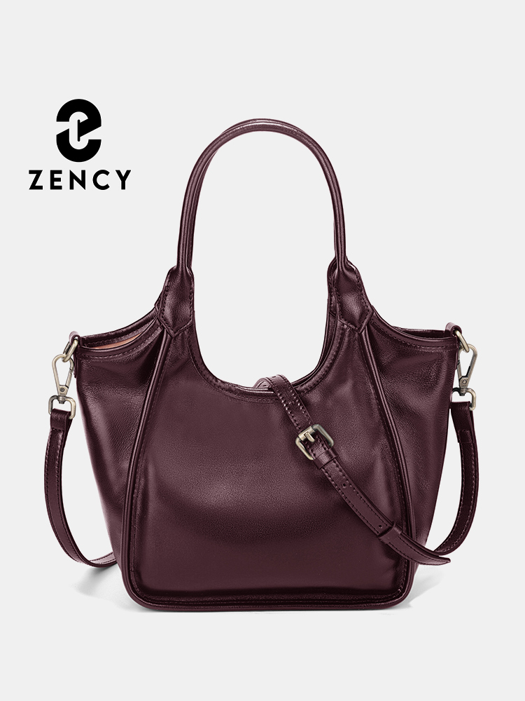 Women'S Bags Top 10 - Zency Oil Wax Leather Top Handle
