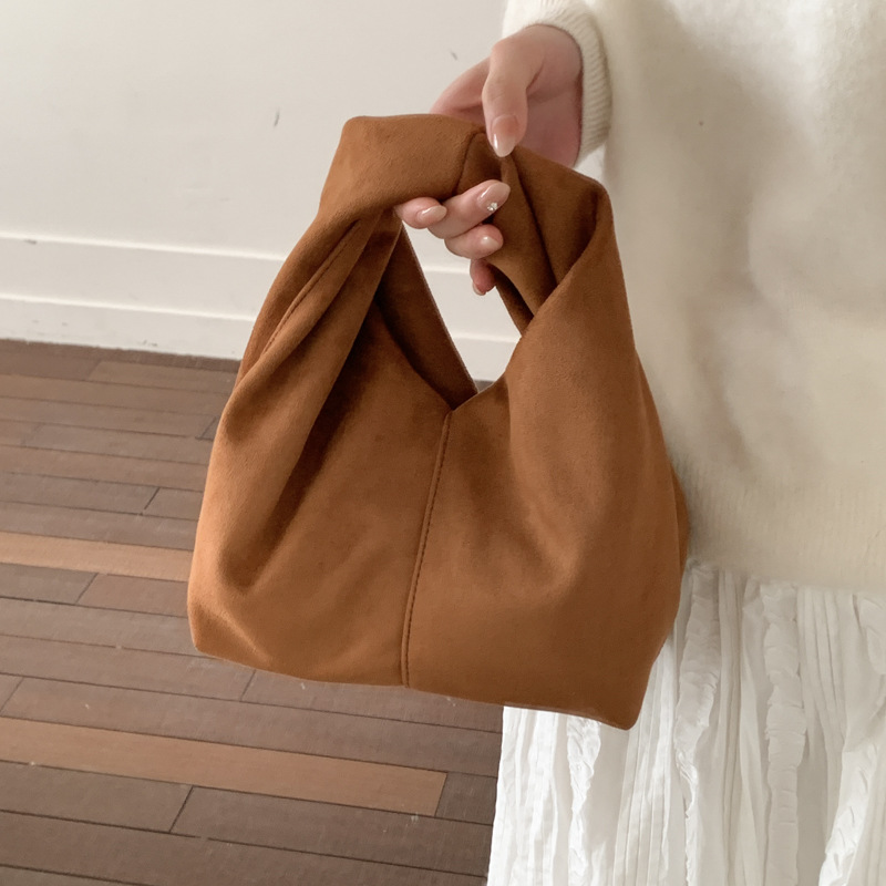 Women'S Bags Top 10 - New Women Suede Top Handle Bag