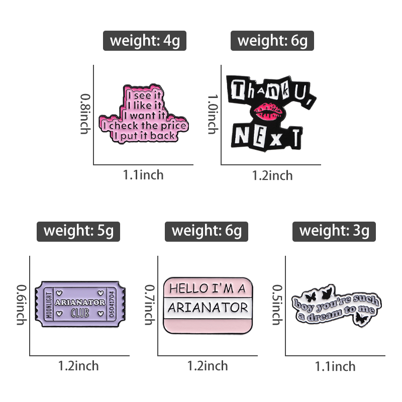 Thank U Next Enamel Pins Cute  – обзор и цена Women Bags Next
