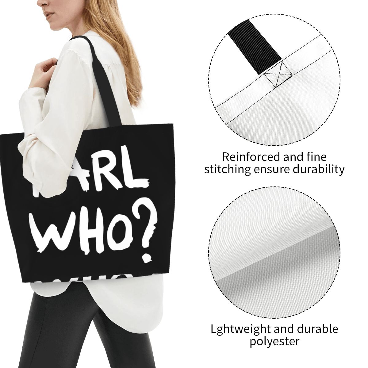 Custom Kawaii Karl Who Slogan  – обзор и цена Women'S Karl Bags