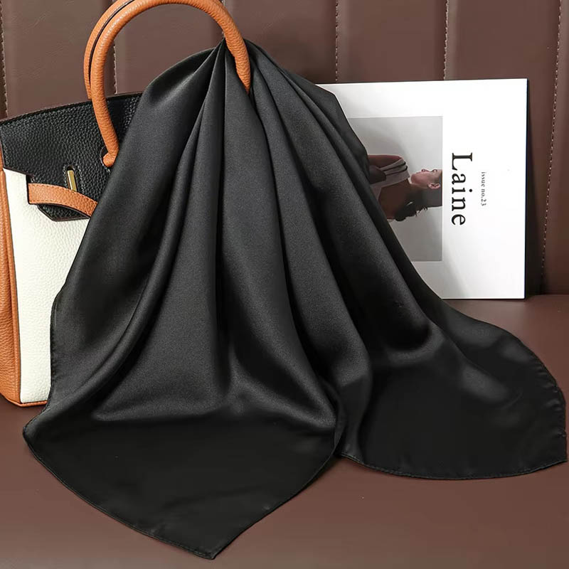 Luxury Solid Color Silk Square – обзор и цена Women Bags Online