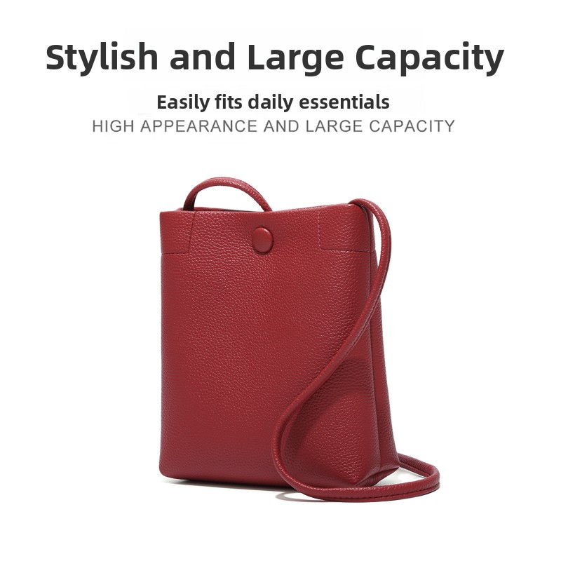 Red Soft Leather Bucket Bag Fa – обзор и цена Women Bags 2026