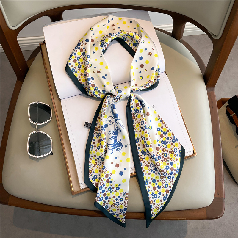 Fashion Print Long Silk Scarf  – обзор и цена Women Bags Online