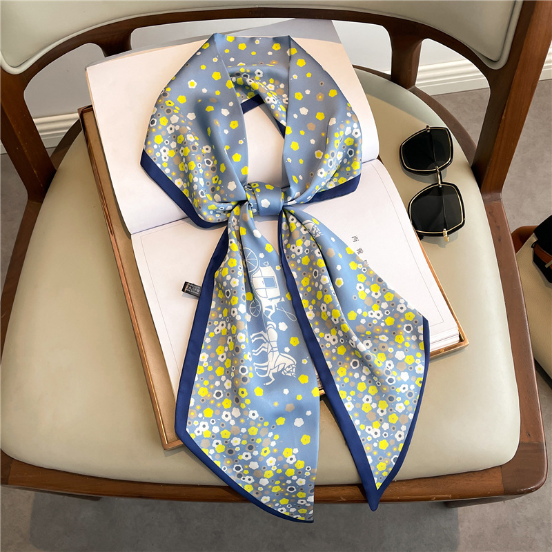 Fashion Print Long Silk Scarf  – обзор и цена Women Bags Online