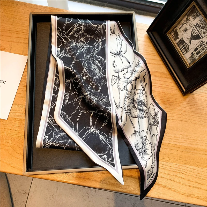 Luxury Long Silk Scarf Female  – обзор и цена Women Bags Online