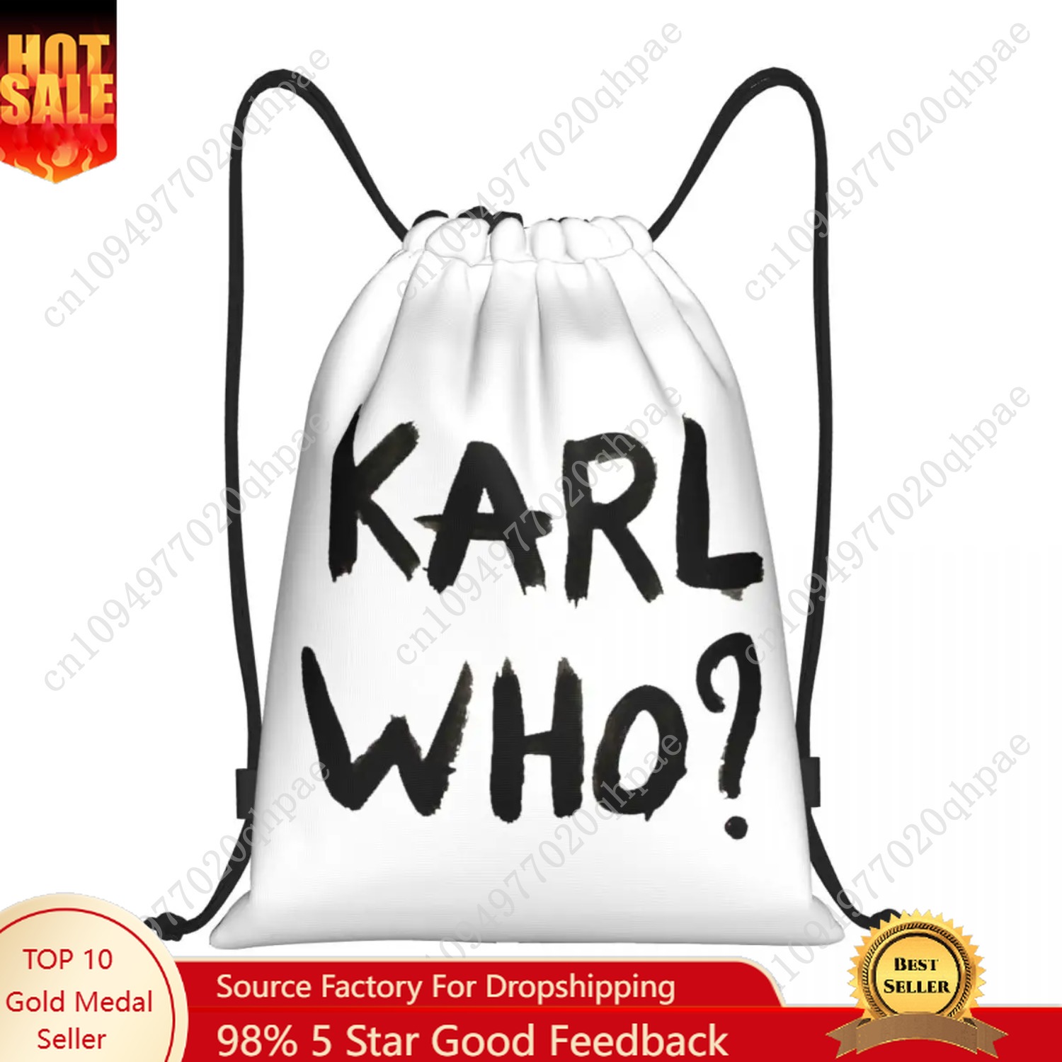 Custom Karl Who Drawstring Bag – обзор и цена Women'S Karl Bags