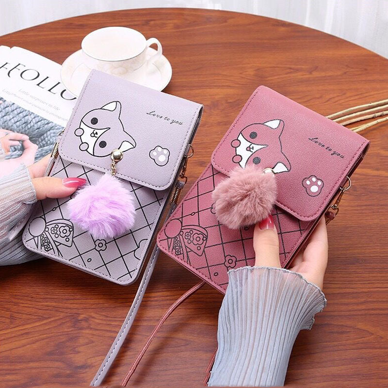 Cute Cartoon Pattern Touch-Scr – обзор и цена Women Bags Crossbody