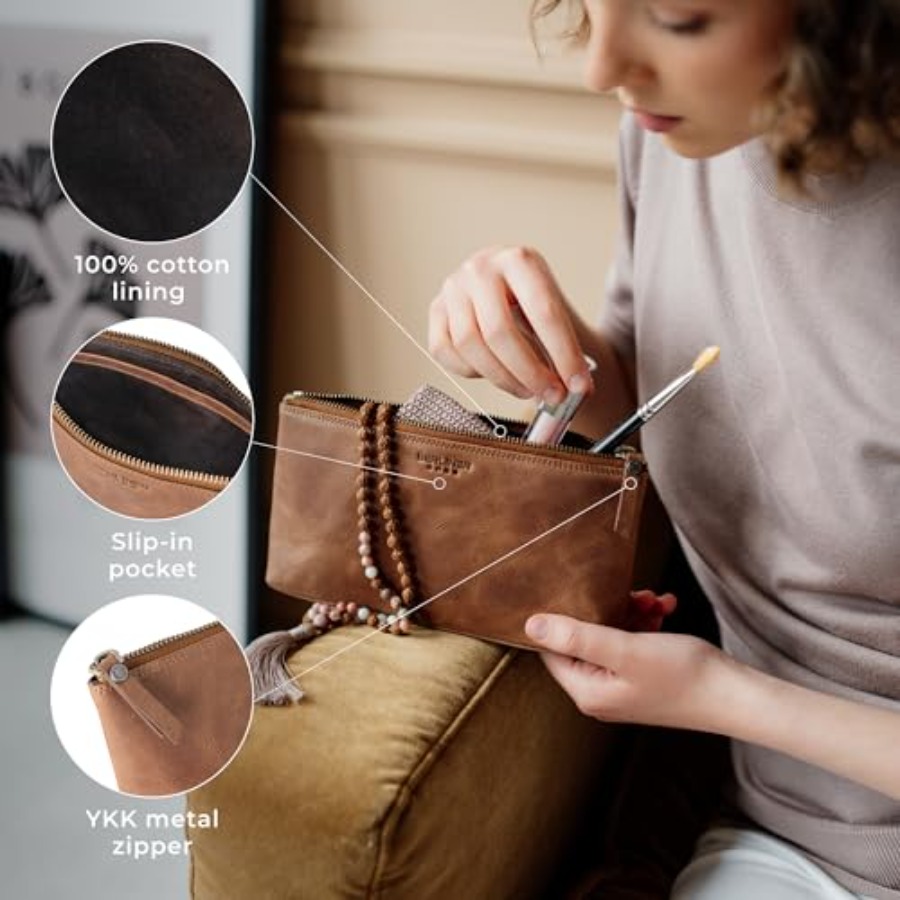 Vintage Genuine Leather Makeup – обзор и цена Woman In Bag