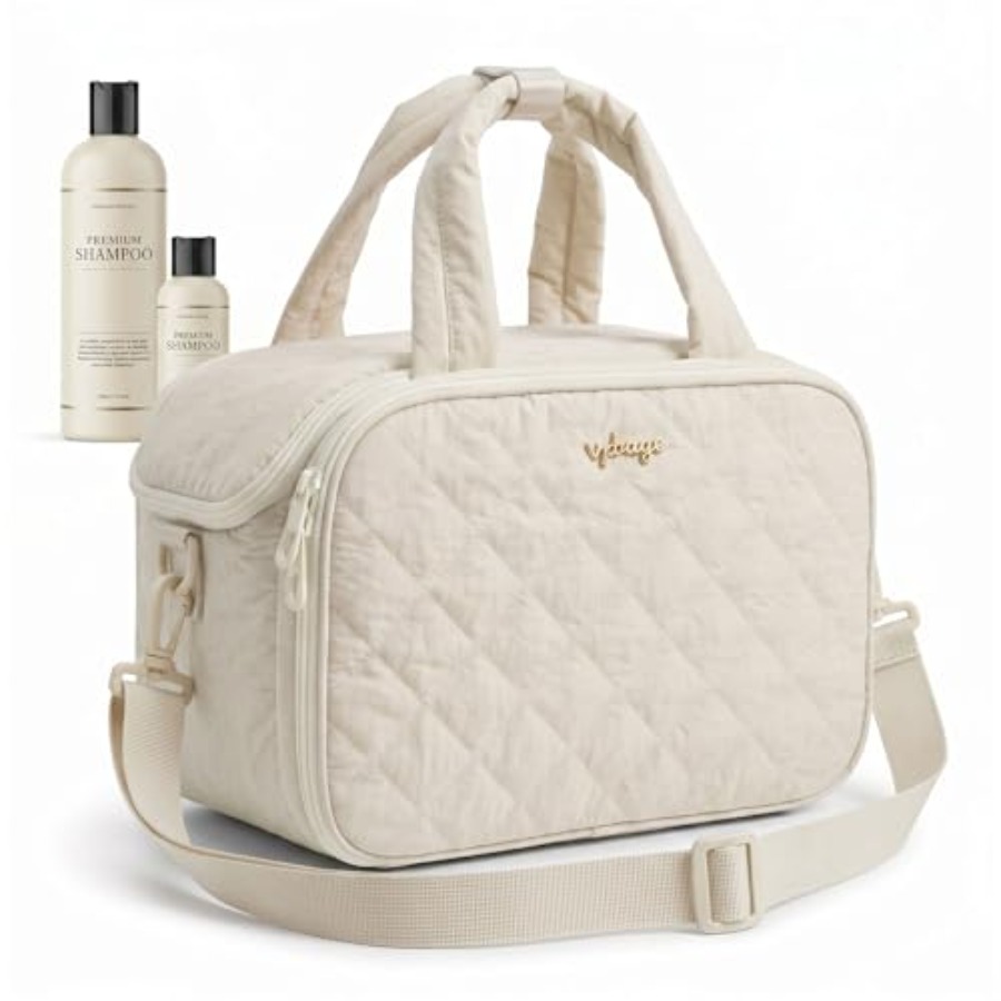 Large Quilted Toiletry Bag for – обзор и цена Woman In Bag