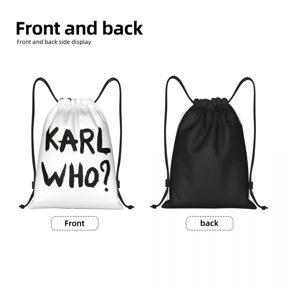 Custom Karl Who Drawstring Bag – обзор и цена Women'S Karl Bags