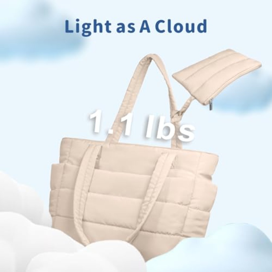 TOPDesign Puffer Tote Bag for  – обзор и цена Woman In Bag
